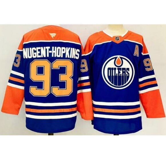 Mens Ryan Nugent-Hopkins Royal Stitched Jersey
